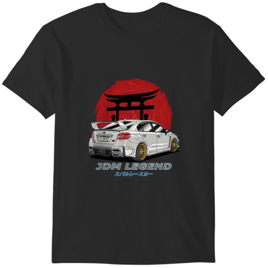 Discover JDM White Subie Impreza WRX STi 2015 Active T-Shirts