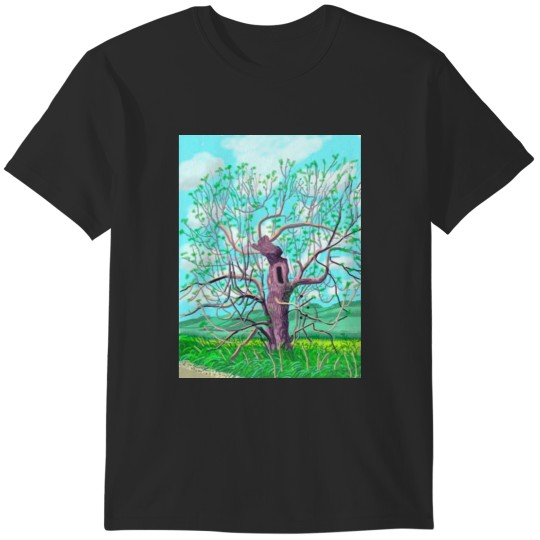 Discover The Arrival of Spring in Woldgate  David Hockney Art Print T-Shirts