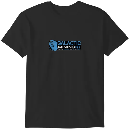 Discover ELITE DANGEROUS GALACTIC MINING BLUE Sticker T-Shirts