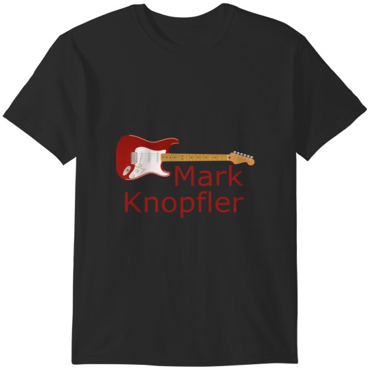 Discover Mark Knopfler Red Stratocaster Guitar T-Shirts