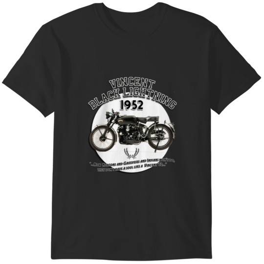Discover VINCENT BLACK LIGHTNING 1952 T-Shirts
