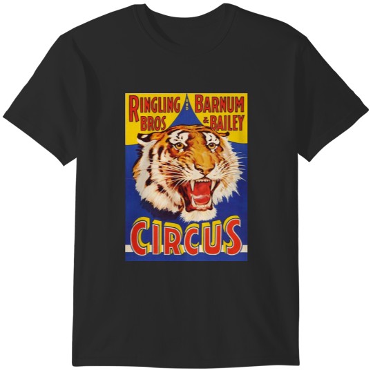 Discover TIGER Growl Circus Ringling Bros Circus Animal Vintage T-Shirts