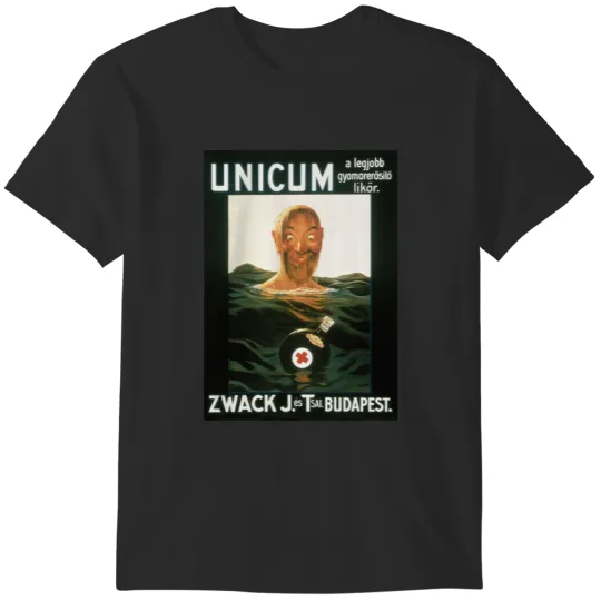 Discover Zwack Unicum drowning man T-Shirts