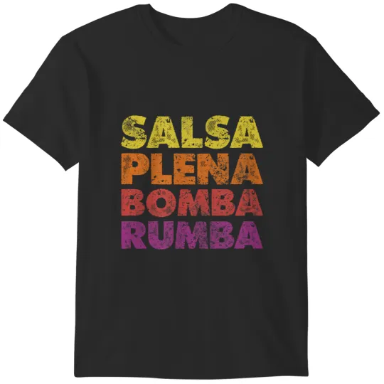 Discover salsa plena bomba rumba latin music dancing vintage T-Shirts