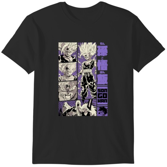 Discover Son Gohan Design == DRAGON BALL Z = Manga Panel S02 -Purple- T-Shirts