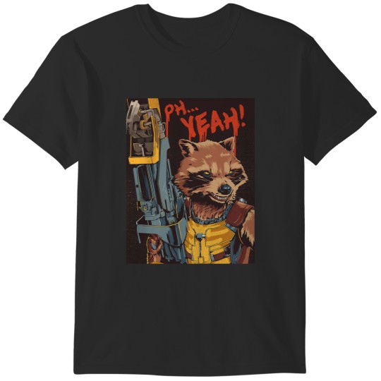 Discover rocketracoon hooked on a feeling T-Shirts
