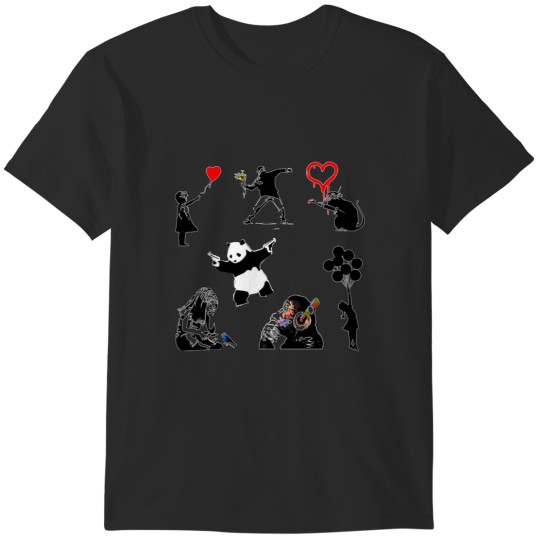 Discover Banksy graffiti collection T-Shirts