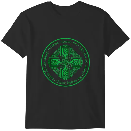 Discover st patrick's breastplate lorica prayer catholic irish cross T-Shirts