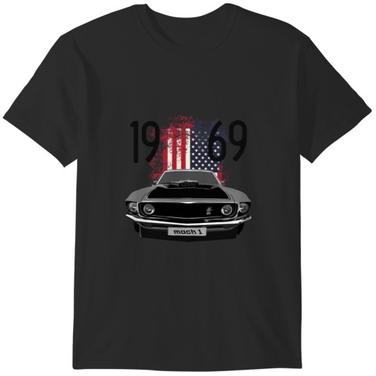 Discover 1969 Mustang Mach 1 American Premium T-Shirts