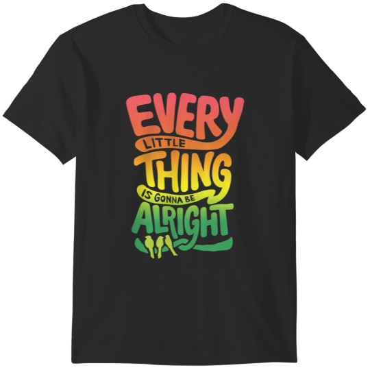 Discover 90s Bob Marley Every Little Thing Is Gonna Be Alright Vintage T shirt T-Shirts