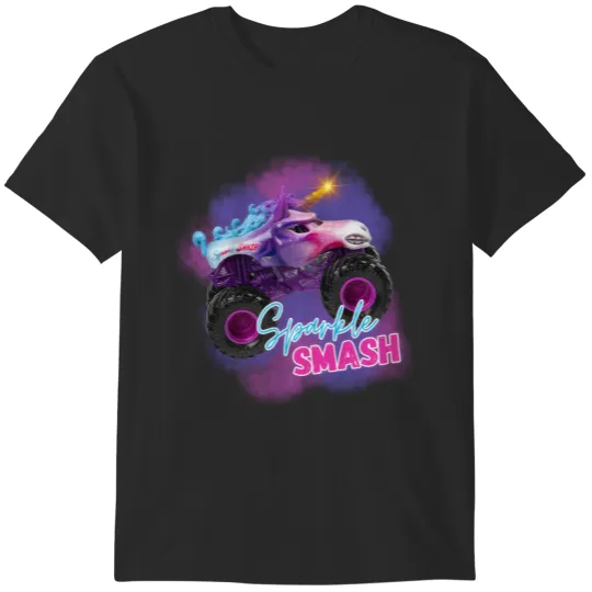 Discover Sparkle Smash Monster Truck Shirt, Unicorn Monster Truck Shirt T-Shirts