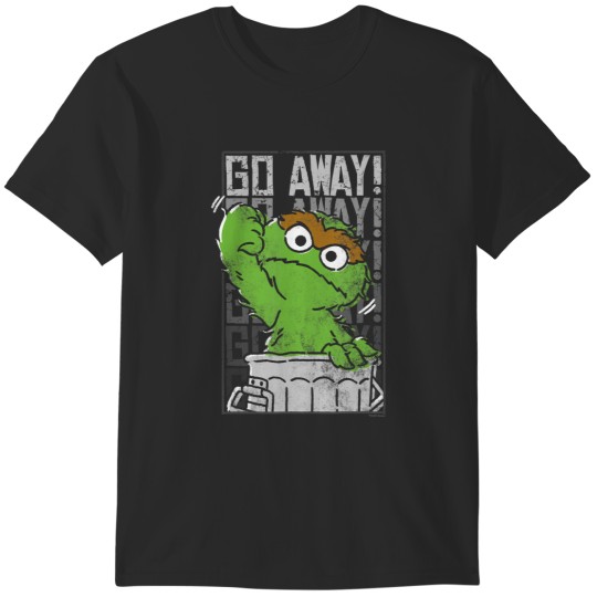 Discover street oscar the grouch go away T-Shirts