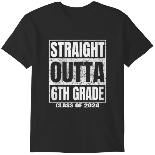 Discover straight outta 6th grade graduation gifts 2024 sixth grade T-Shirts