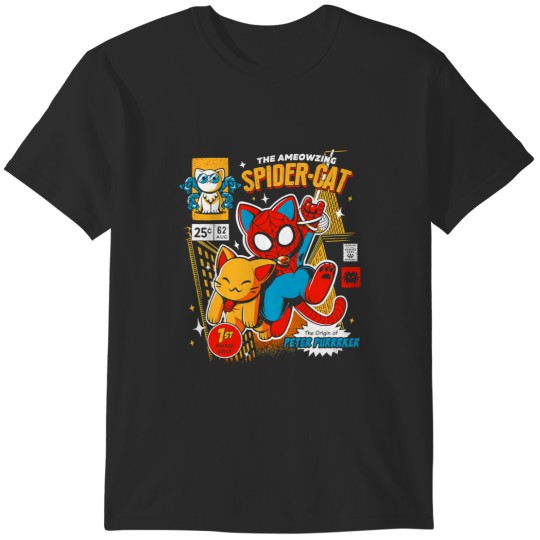 Discover T-Shirts Featuring Amazing Spider Cat Design