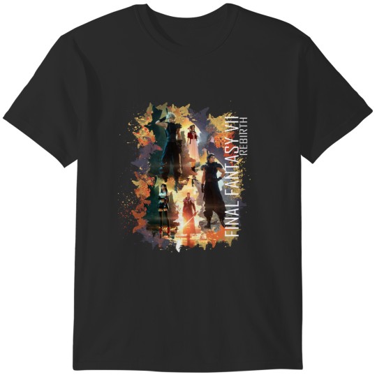 Discover Final Fantasy 7 Rebirth Design 1 White Logo T-Shirts