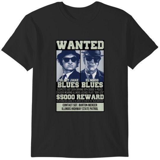 Discover Blues Brothers - Wanted T-Shirts