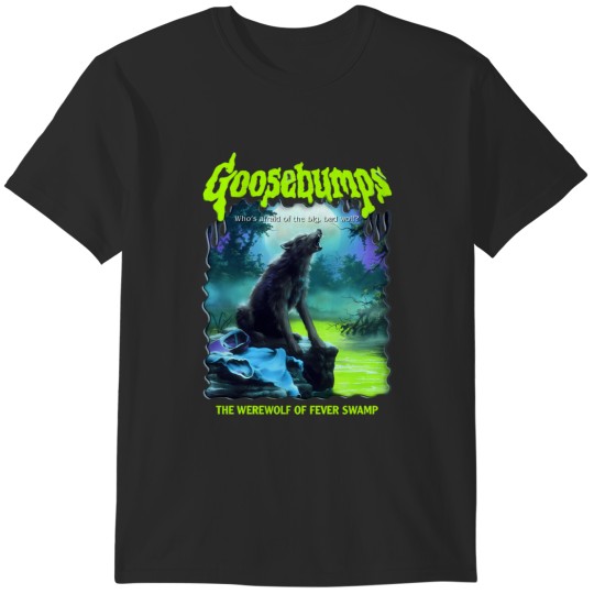 Discover R.L. Stine Goosebumps Nightmare Halloween Werewolf Fever Swamp Rifflord Vol.4 T-Shirts