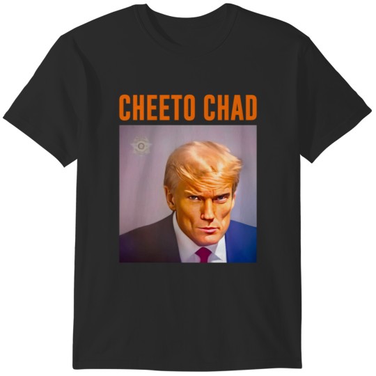 Discover Cheeto Chad Hot Guy Mugshot Trump Meme T-Shirts