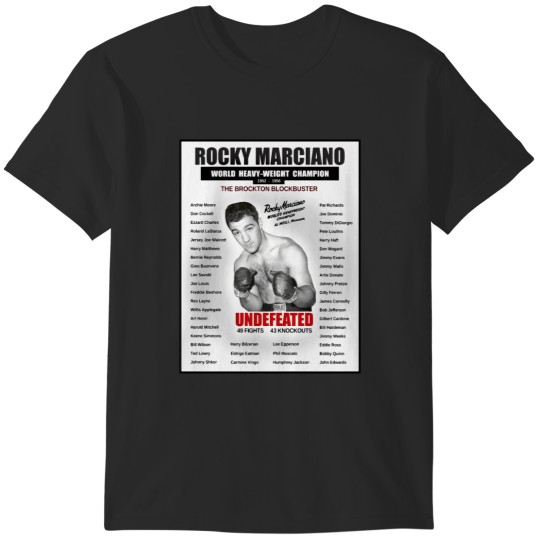 Discover Rocky Marciano UNDEFEATED T-Shirts