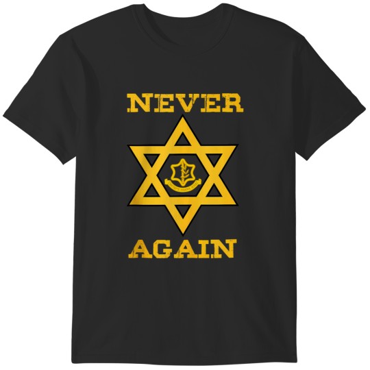 Discover n again support israel jewish star of david idf logo T-Shirts