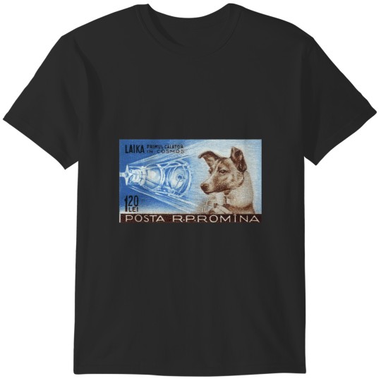 Discover Laika Space Dog     Vintage Sticker T-Shirts