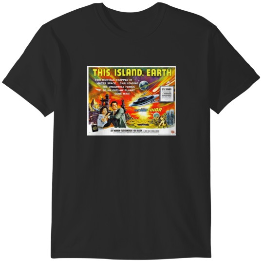 Discover Vintage This Island Earth Science Fiction Alien Invasion Movie T-Shirts
