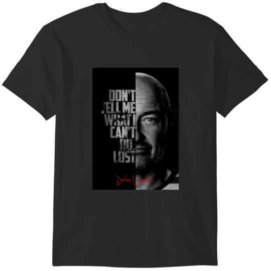 Discover Black and white John Locke Lost tv show quote T-Shirts