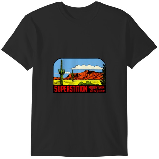 Discover Superstition Mountains Arizonna Vintage Travel Decal Acidgvrl T-Shirts