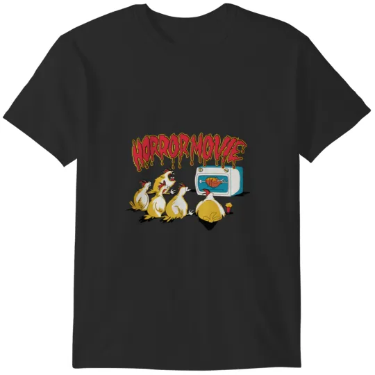 Discover Comic chicken horror movie humour T-Shirts