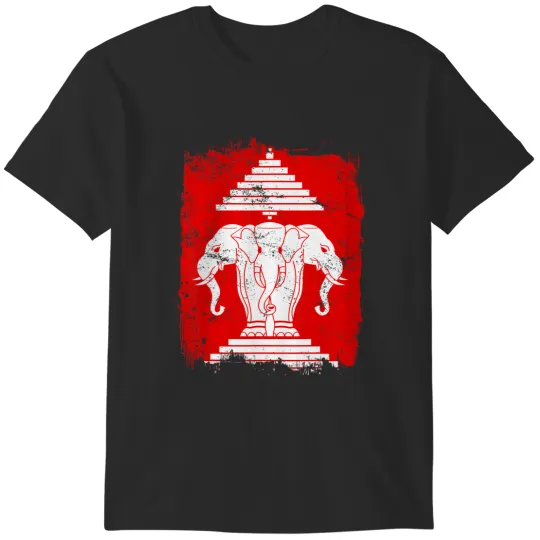 Discover laos erawan three headed elephant kingdom of laos T-Shirts