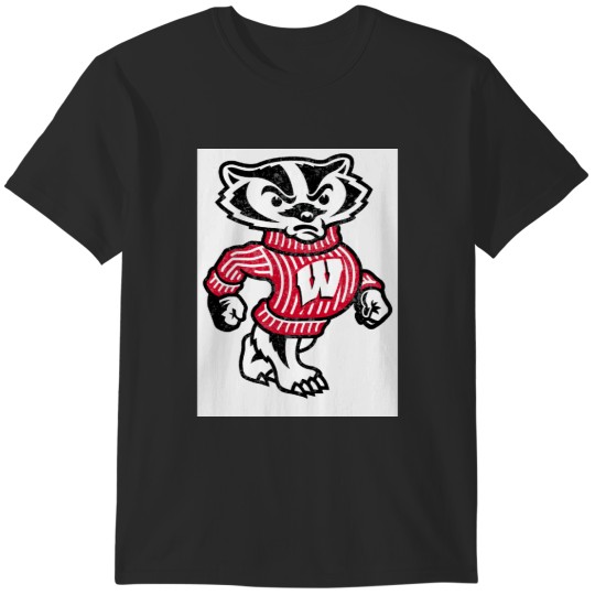 Discover University of Wisconsin Badge Watercolor T-Shirts