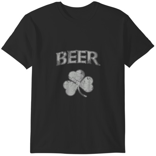 Discover Beer Irish Shamrock Vintage Distressed1 T-Shirts