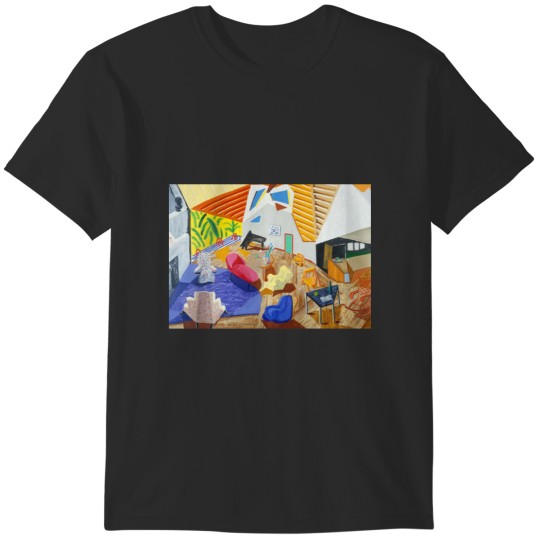 Discover Art By David Hockney  David Hockney Bigger Splash Canvas Print Bronc   4 T-Shirts