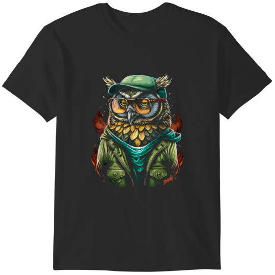 Discover Graffiti Hipster Owlraphic bynarly T-Shirts