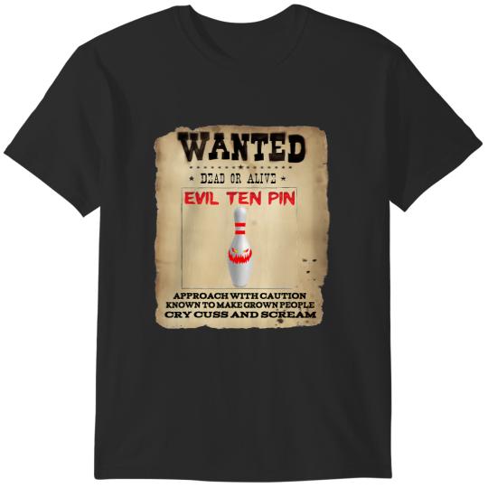 Discover evil ten pin 10 funny bowling short t T-Shirts