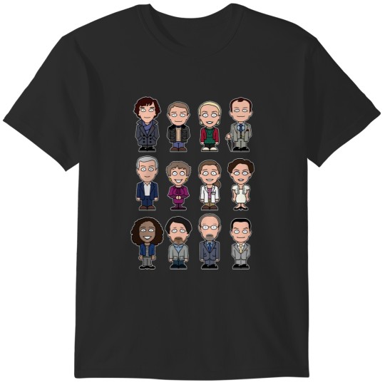 Discover Sherlock and Friends mini people (shirt) Fitted T-Shirts