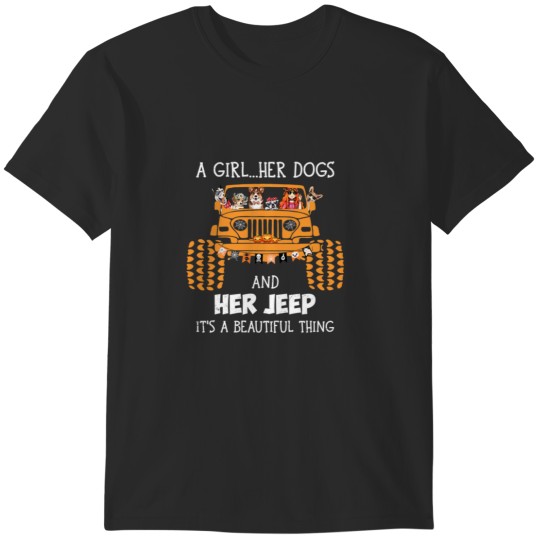 Discover -Jeep-Women Funny-Jeep-Girl Dog Lovers Birthday T-Shirts