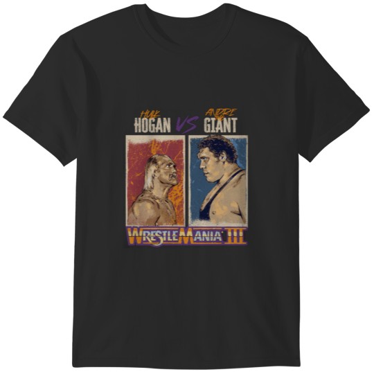 Discover Hulk Hogan Vs. Andre Theiant WrestleMania III T-Shirts