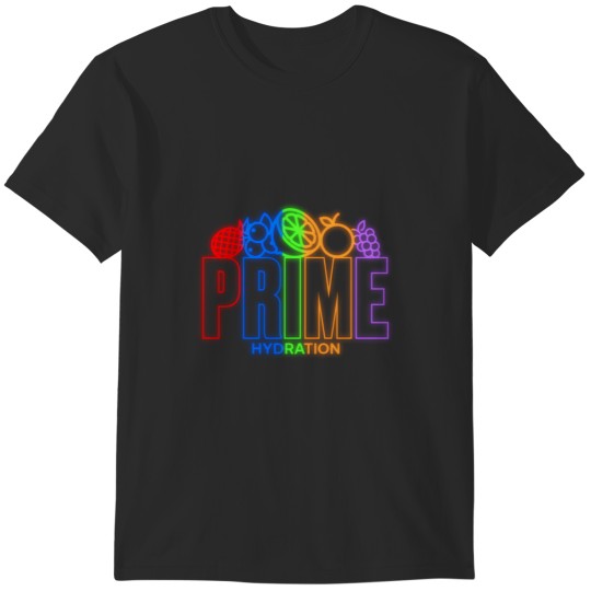 Discover Prime Hydration ALL FLAVOURS Neon Light Sign Party T-Shirts
