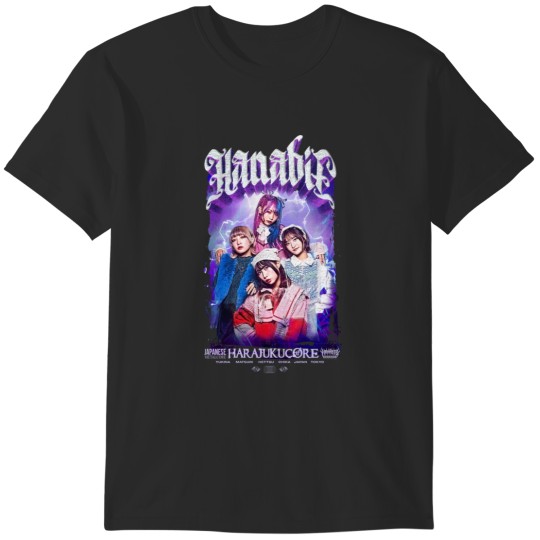 Discover Hanabie - Japanese Metalcore Band Print robo4x4 1978 T-Shirts