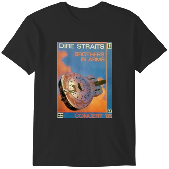 Discover Dire Straits In Concert White  Sticker T-Shirts