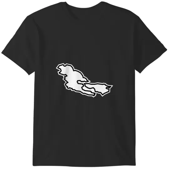 Discover Pender Island, British Columbia Silhouette in Ivory White - Pender Island T-Shirts