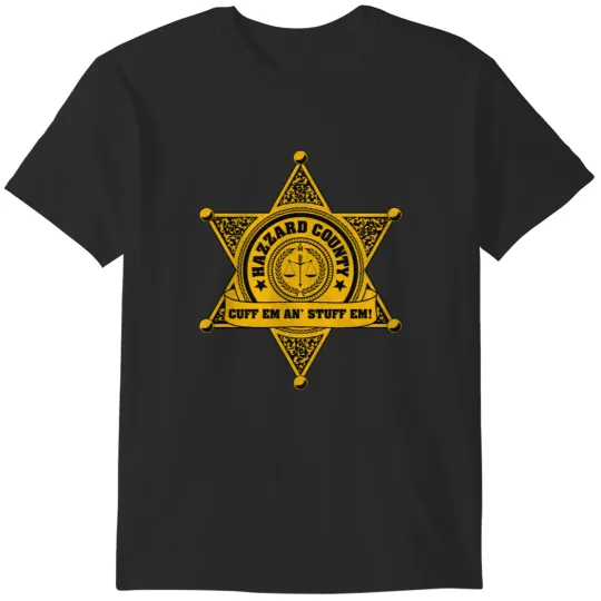 Discover Dukes of Hazzard Police Badge T-Shirts