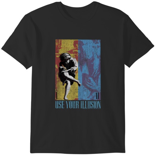Discover s 'n' roses double illusion rock music band T-Shirts