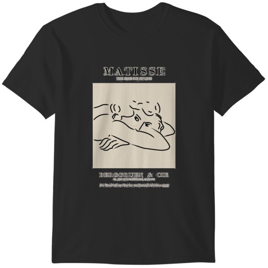 Discover Henri Matisse - Line Drawing of Woman - Essense of Line Poster T-Shirts