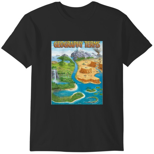Discover 90's geography terms map meme T-Shirts