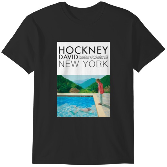 Discover David Hockney Exhibition Art - Pool with two figures T-Shirts
