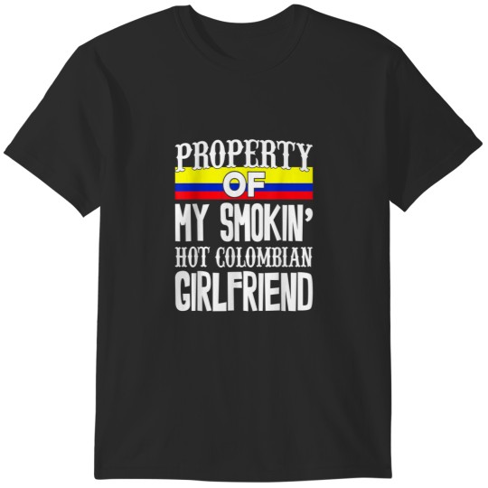 Discover Men Colombian Girlfriend Funny Boyfriend Valenti T-Shirts