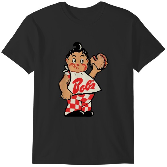 Discover Bob's Big Boy Hamburgers Vintage Decal T-Shirts