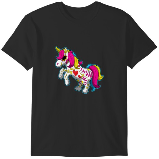Discover Sugar Skull Cute Unicorn Dia De Los Muertos Day T-Shirts